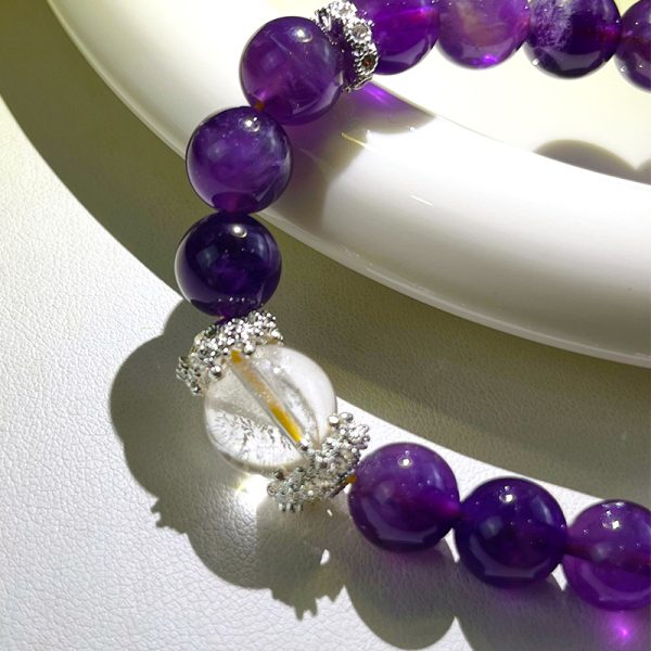 Amethyst Golden Quartz Women's Exquisite Bracelet - 图片 3