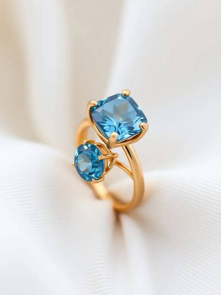 A detailed image of the Citrine Energy Ring, showcasing its vibrant citrine stone and the sleek silver band, representing personal power and creativity in the MystiLives Energy Balance collection.